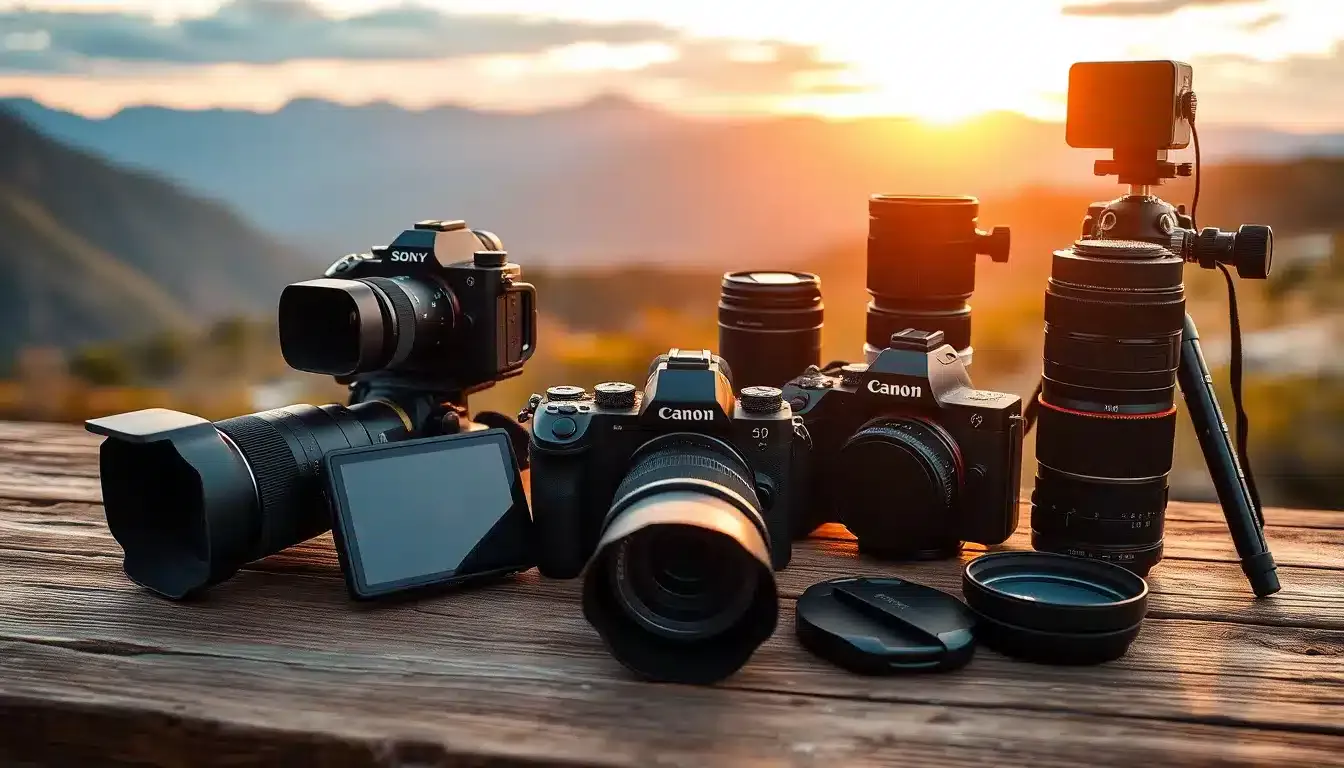 Comparatif des meilleurs appareils photo pour la photographie de paysage 2025 avec équipements professionnels Sony, Canon et Nikon