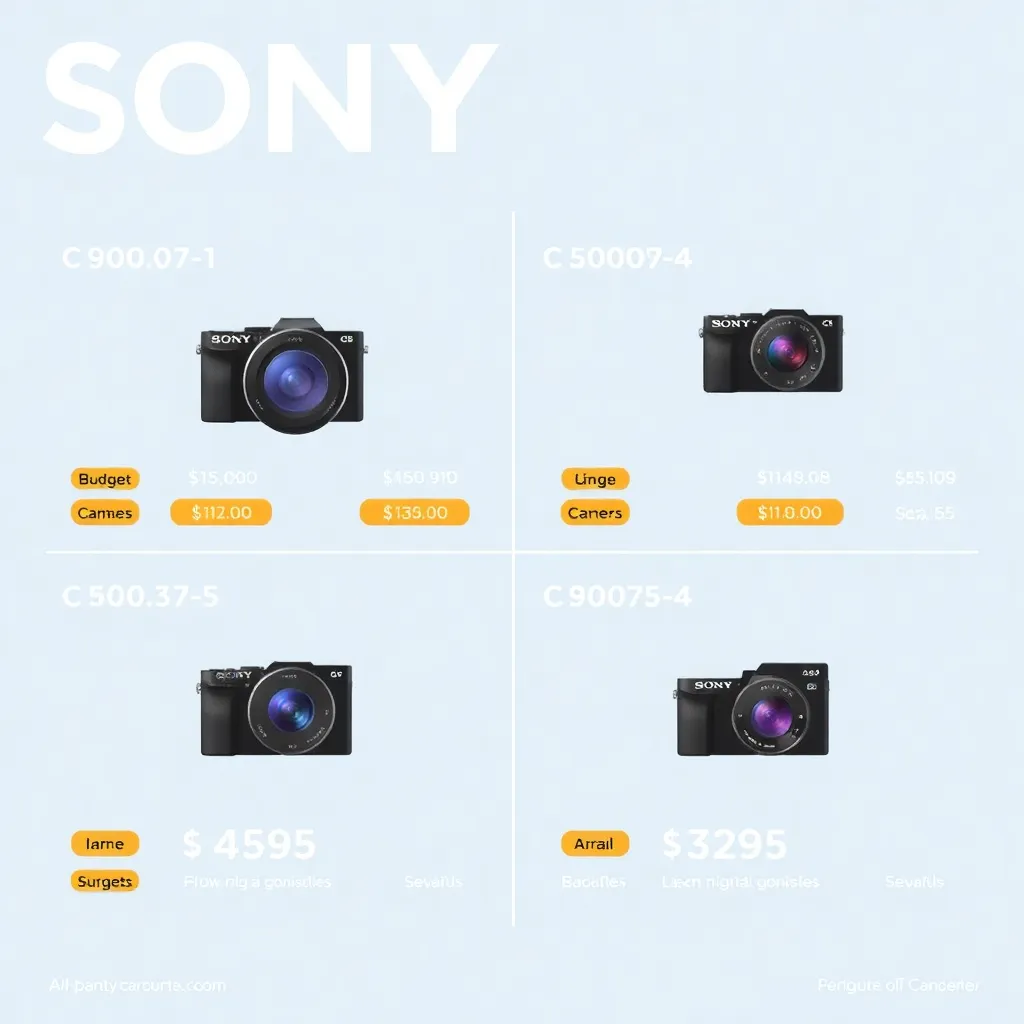 Guide des prix des appareils photo Sony par budget en 2026 : moins de 1000 €, 1000-2500 €, 2500-4000 € et plus de 4000 €