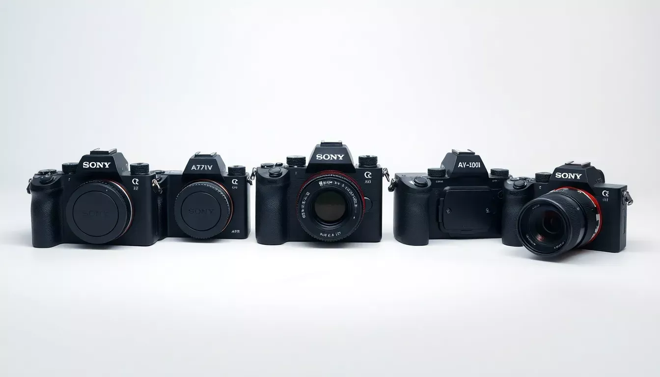 Comparatif des 5 meilleurs appareils photos Sony 2025 : A7 IV, A7R V, A6700, A9 III et ZV-E10 II