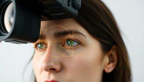 Appareil photo à autofocus Eye AF verrouillant l'œil d'un sujet en portrait
