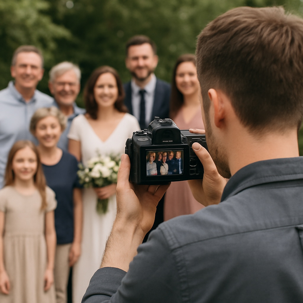 Réussir une photo de groupe (famille, mariage, équipe)