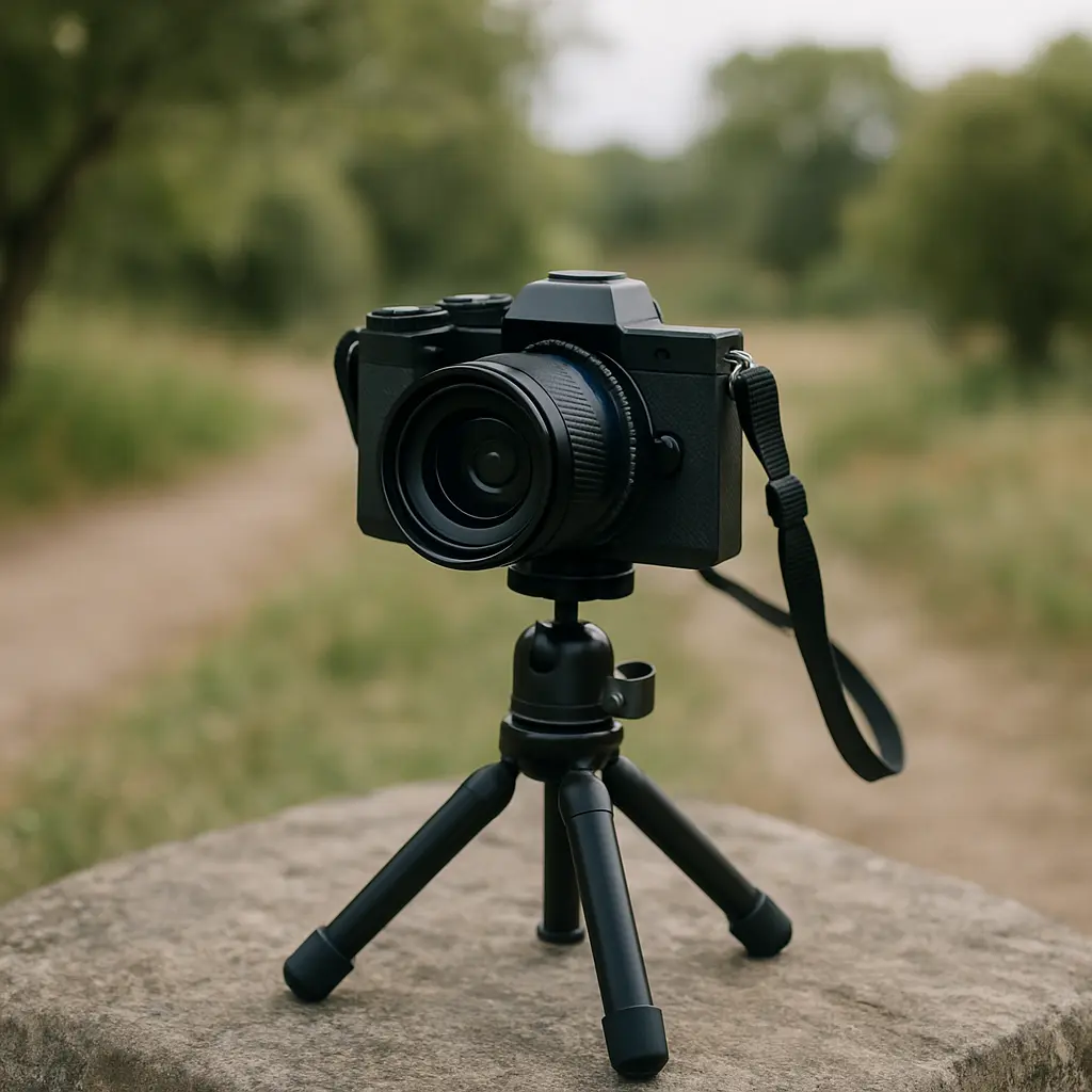 Mini trépied poignée vlog pour smartphone et appareil photo compact