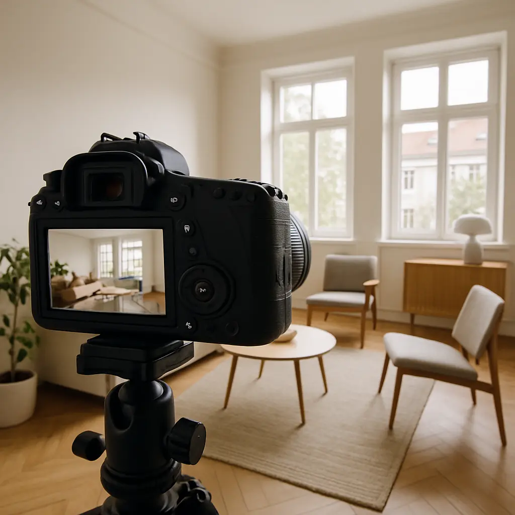 Photo immobilière : grand-angle, lumière et redressement